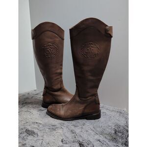 Johnston & Murphy Tall Boots Vero Cuoio Side Zipper Women's Size 6.5 Brown